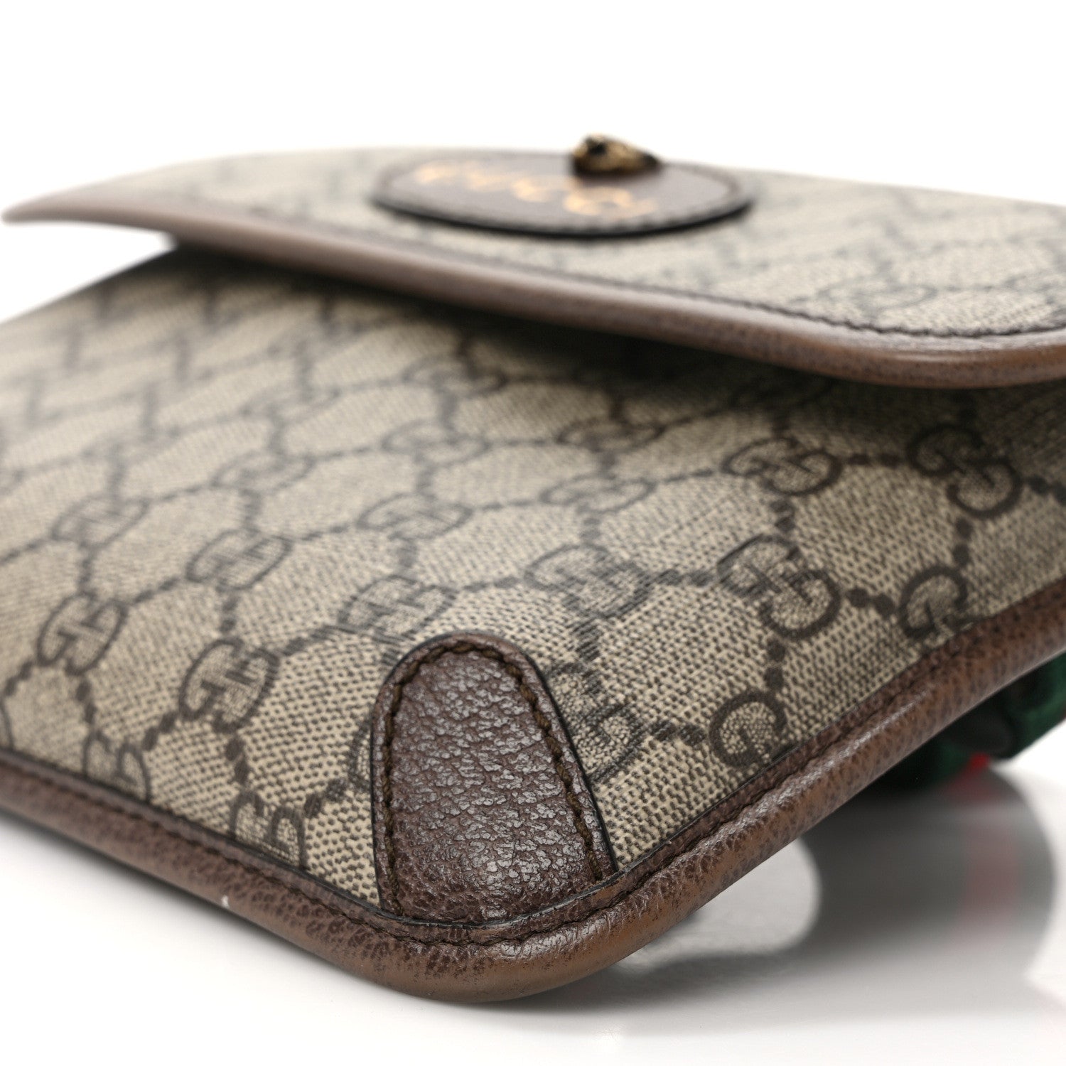 Gucci GG Supreme Monogram Neo Vintage Web Belt Bag Brown 9 of 10