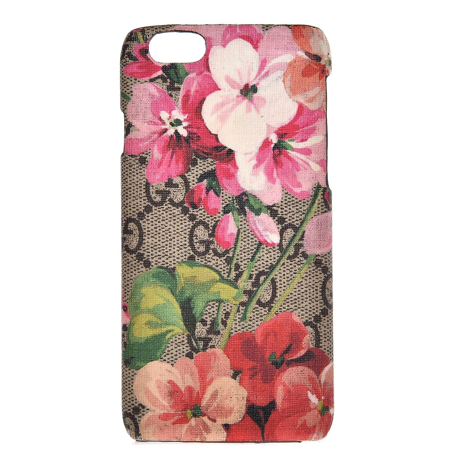 Gucci GG Supreme Monogram Blooms iPhone 6 Case Beige Multicolor Dry Rose 1 of 5