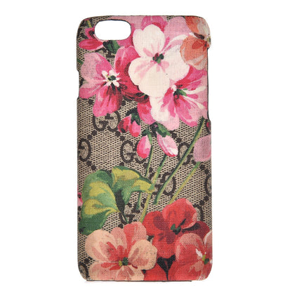 Gucci GG Supreme Monogram Blooms iPhone 6 Case Beige Multicolor Dry Rose 1 of 5