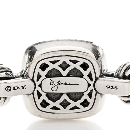 David Yurman Sterling Silver Diamond Black Onyx Albion Cable Bracelet 3 of 3
