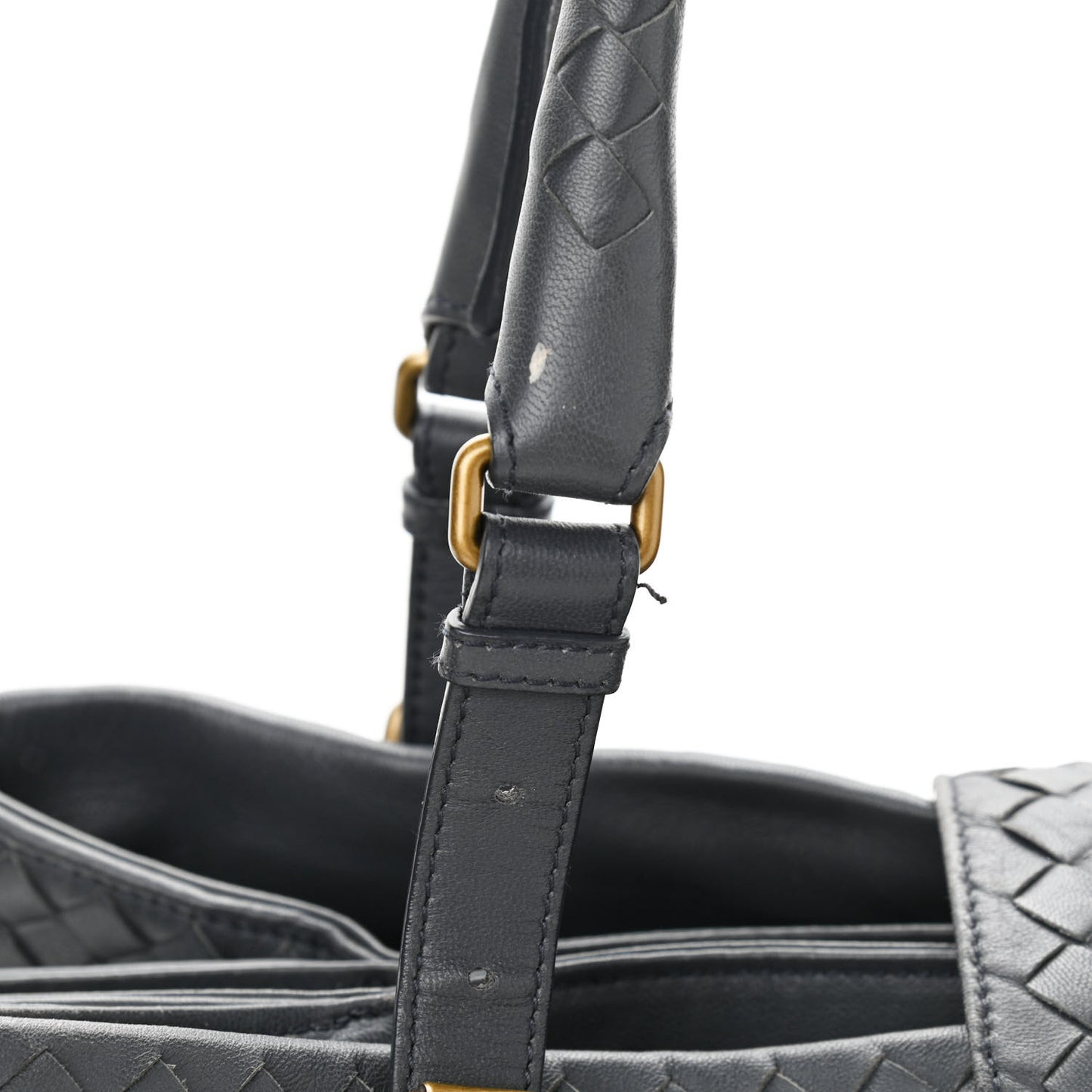 Nappa Intrecciato Medium Roma Tote Grey
