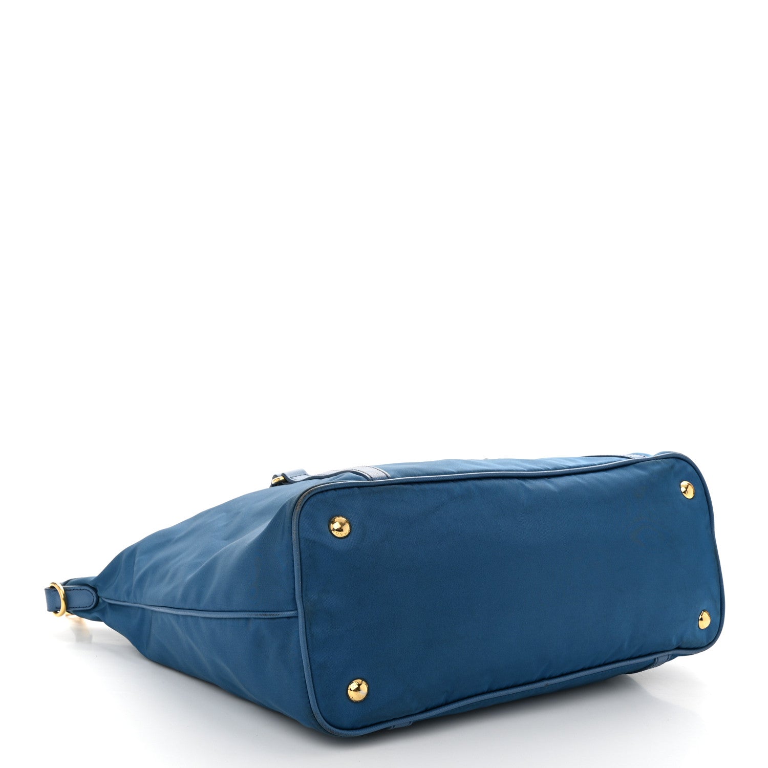 Prada Tessuto Nylon Saffiano Tote Cobalto 4 of 13