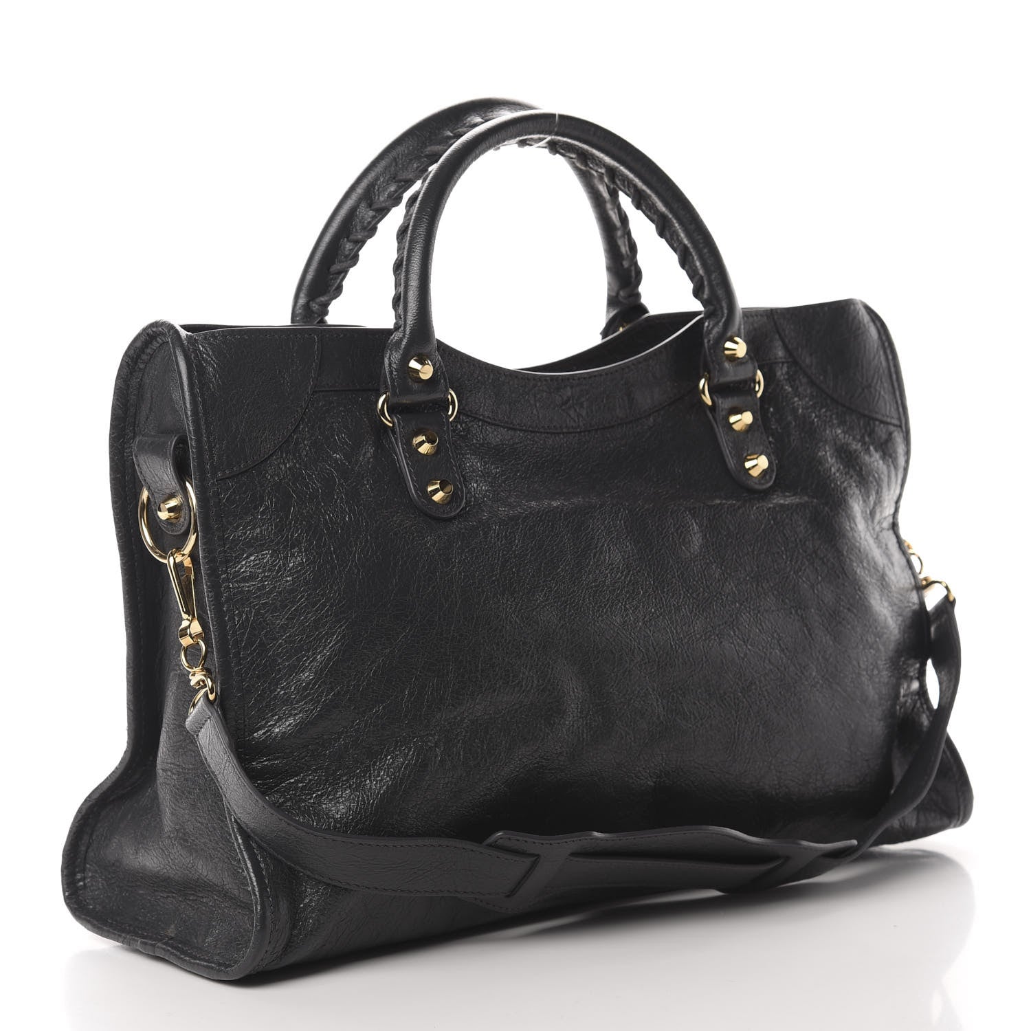 Balenciaga Agneau Classic Gold Hardware City Gris Fossile Anthracite 3 of 10