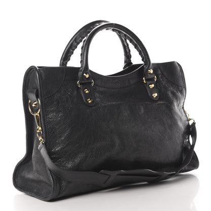 Balenciaga Agneau Classic Gold Hardware City Gris Fossile Anthracite 3 of 10