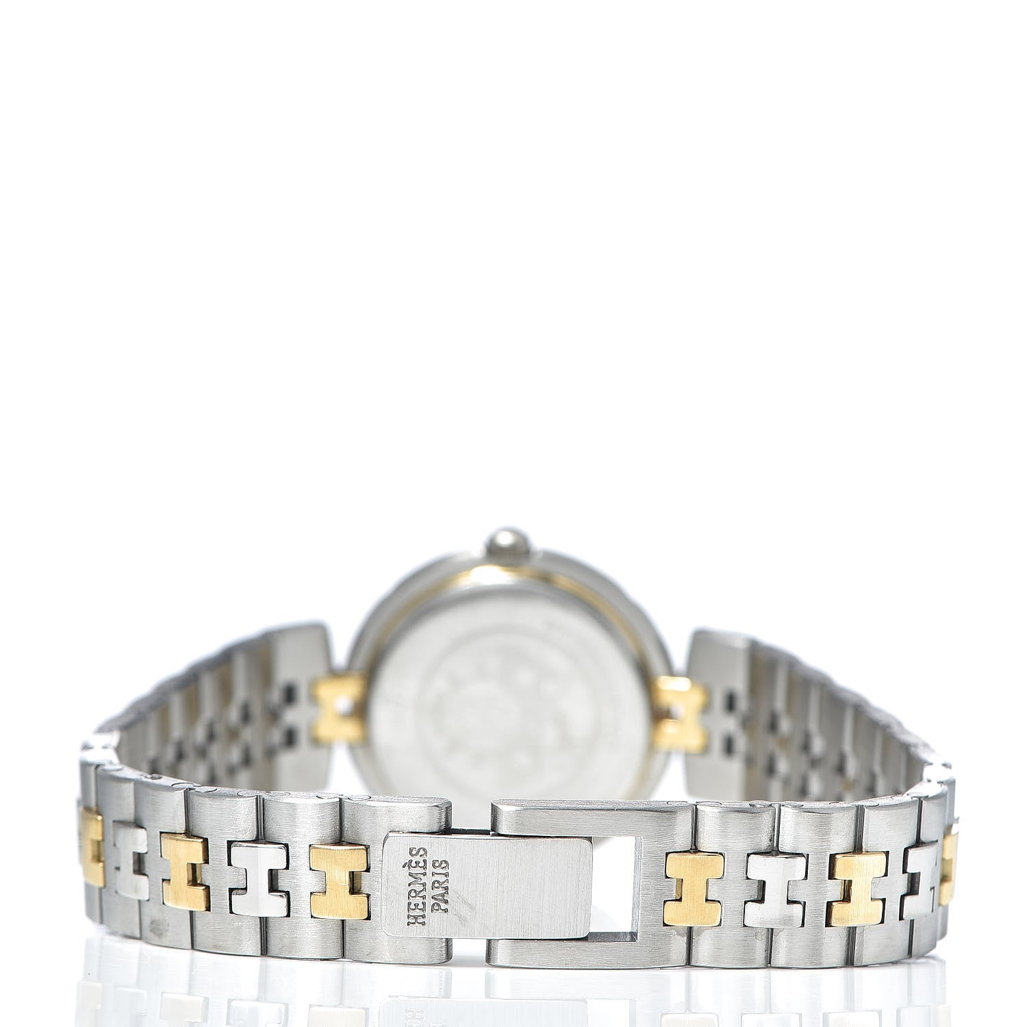 Hermes Stainless Steel 25mm Profile Quartz Watch Gold 4 of 7