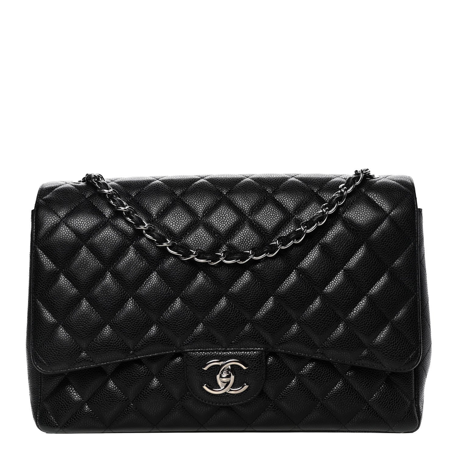 Chanel Caviar Quilted Maxi Double Flap Black 1 of 7
