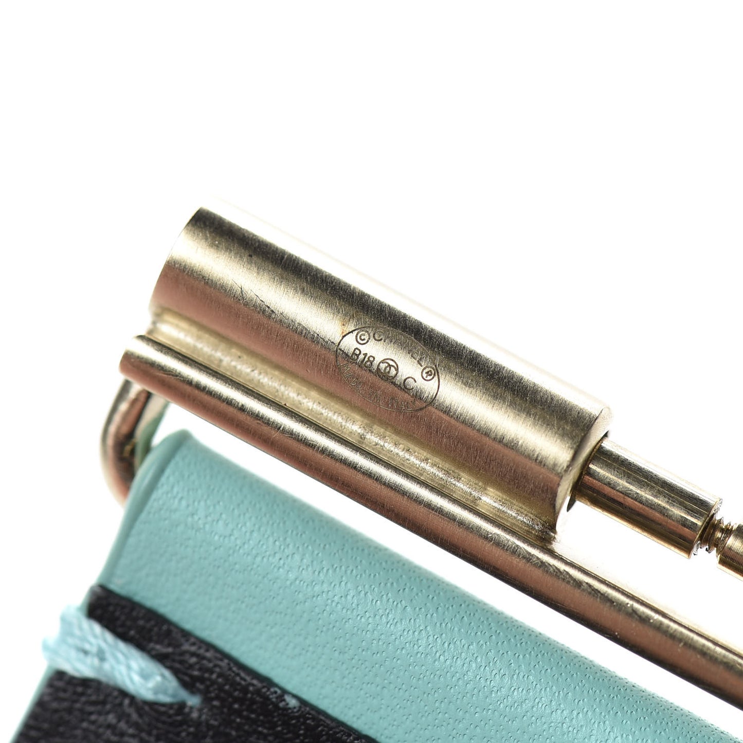 Calfskin CC Wide Cuff Light Green