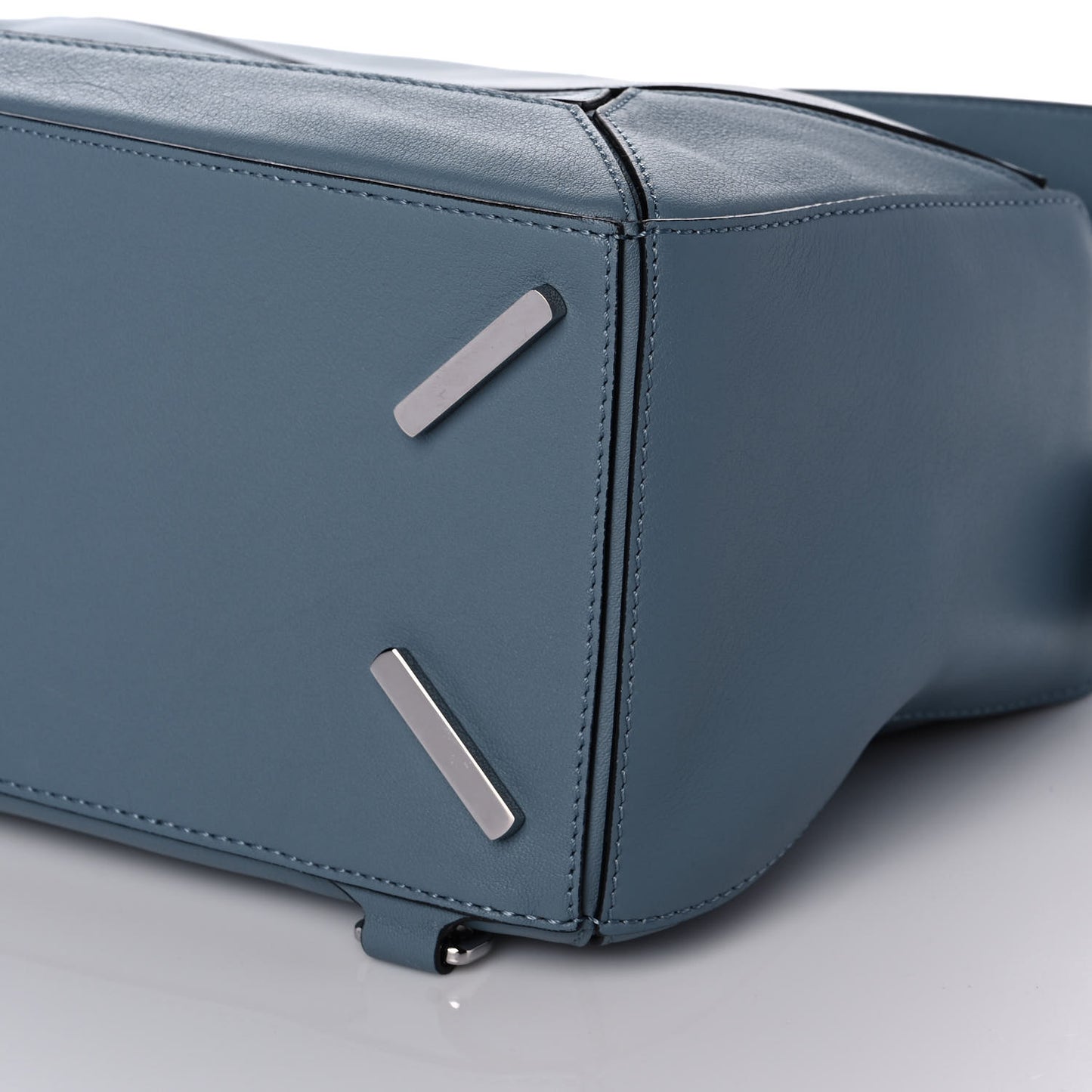 Calfskin Medium Puzzle Bag Stone Blue