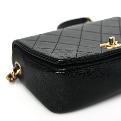 Chanel Caviar Quilted Small Fashion Therapy Flap Bag Black 9 of 11