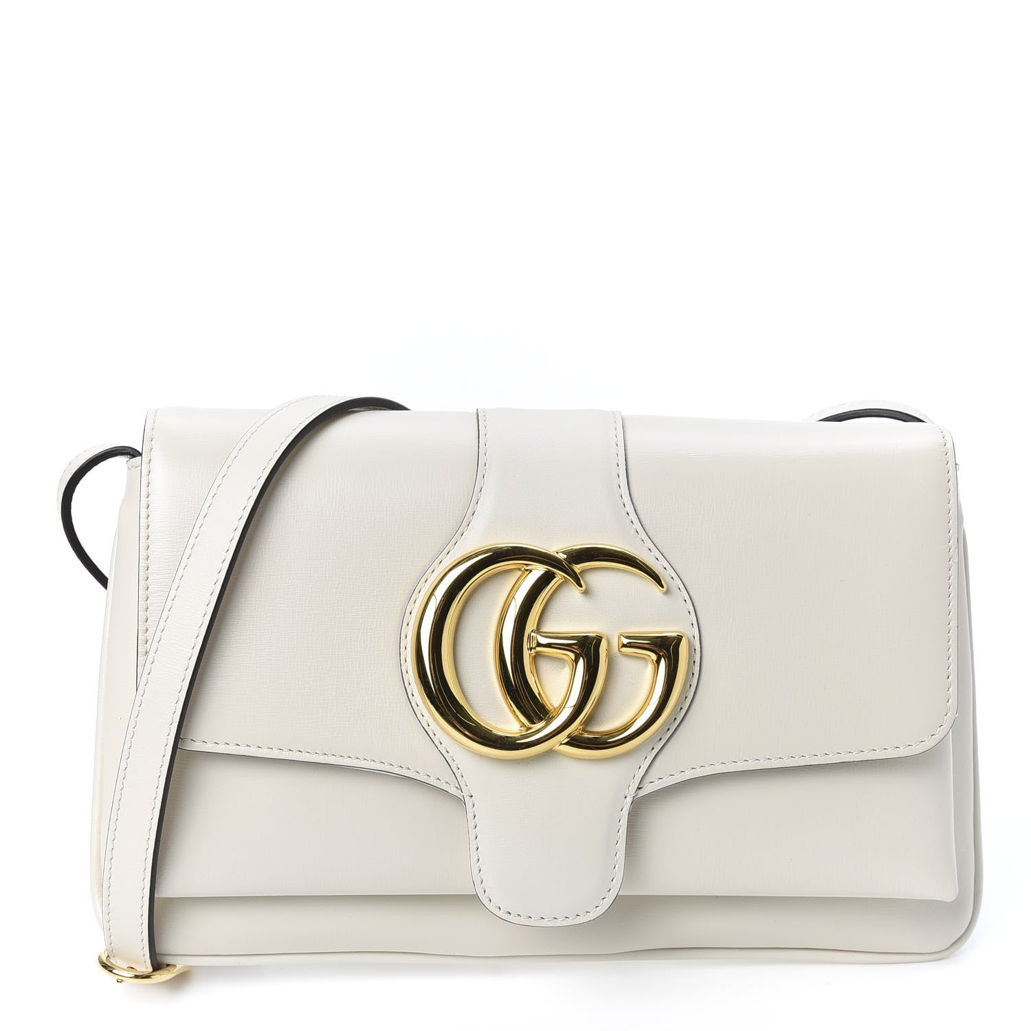 Gucci Calfskin Small Arli Flap Shoulder Bag Mystic White 1 of 9