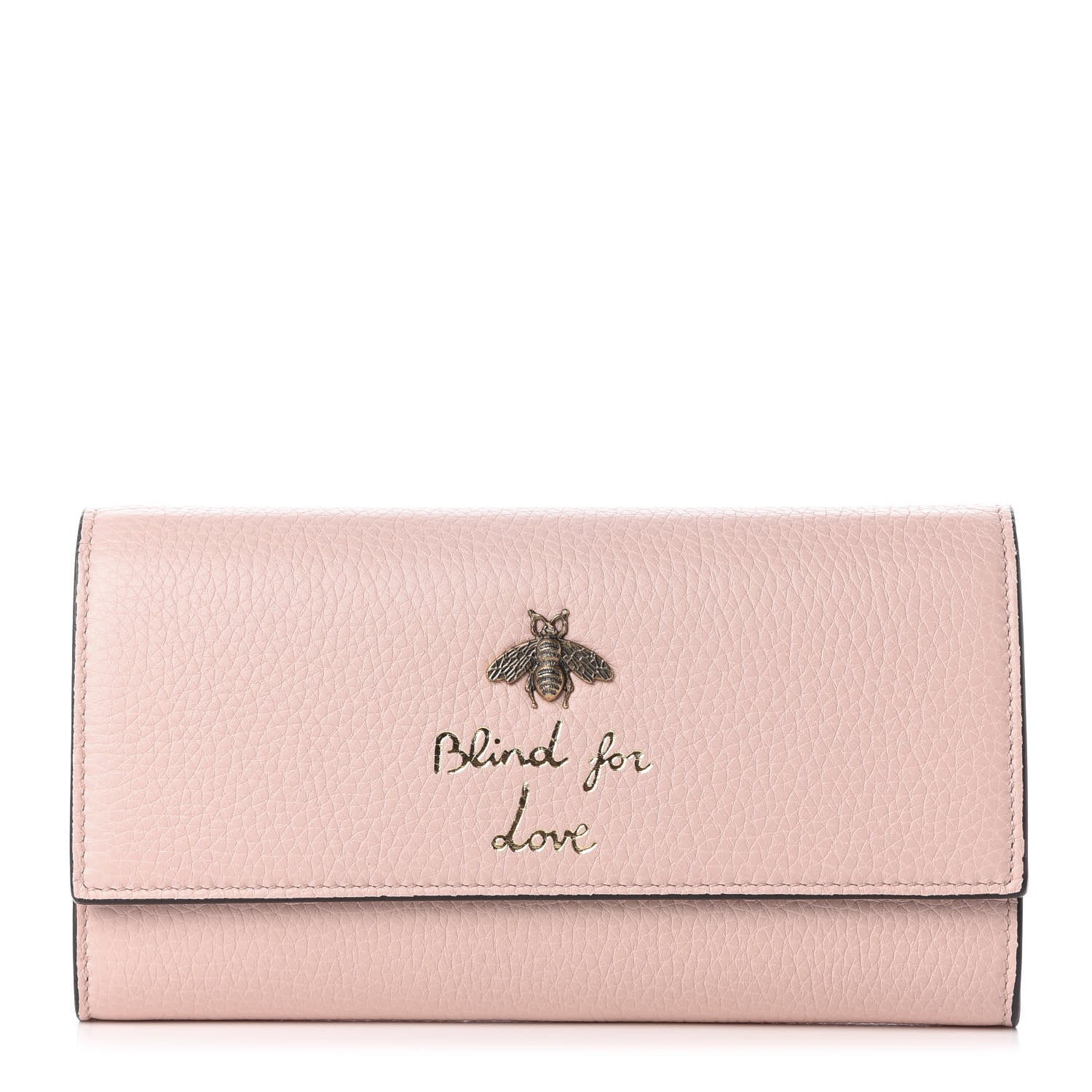 Gucci Calfskin Animalier Continental Wallet Porcelain Rose 1 of 7