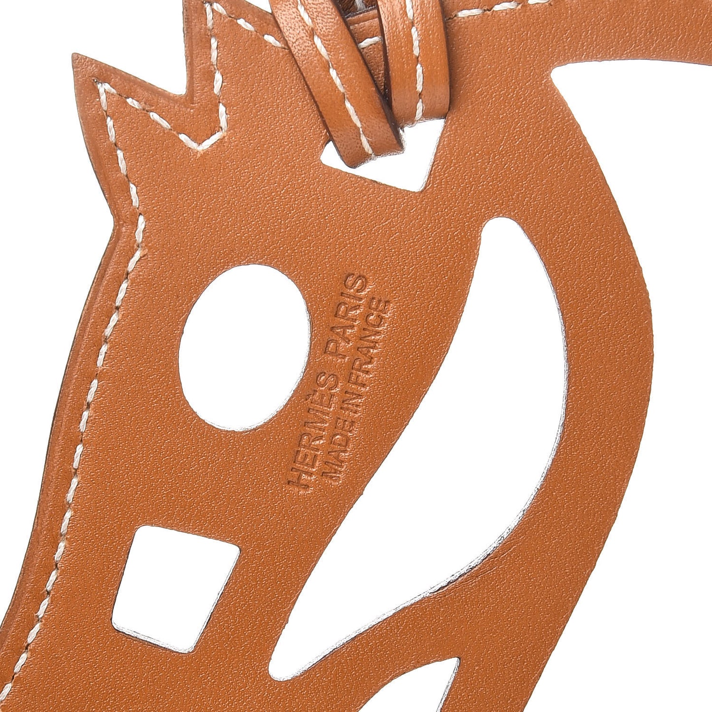 Barenia Paddock Cheval Horse Bag Charm Fauve