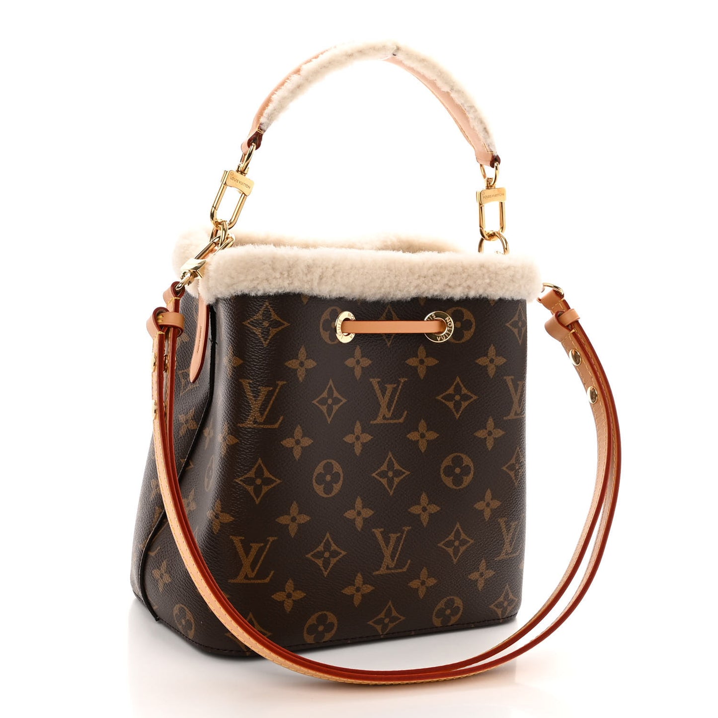 Monogram Shearling Cozygram Neonoe BB