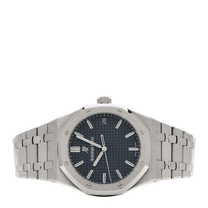 Audemars Piguet Stainless Steel 41mm Royal Oak Automatic Watch Blue 15500ST.OO.1220ST.01 2 of 5