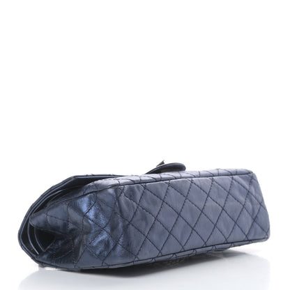 Chanel Metallic Aged Calfskin Quilted 2.55 Reissue 225 Flap Blue 4 of 15