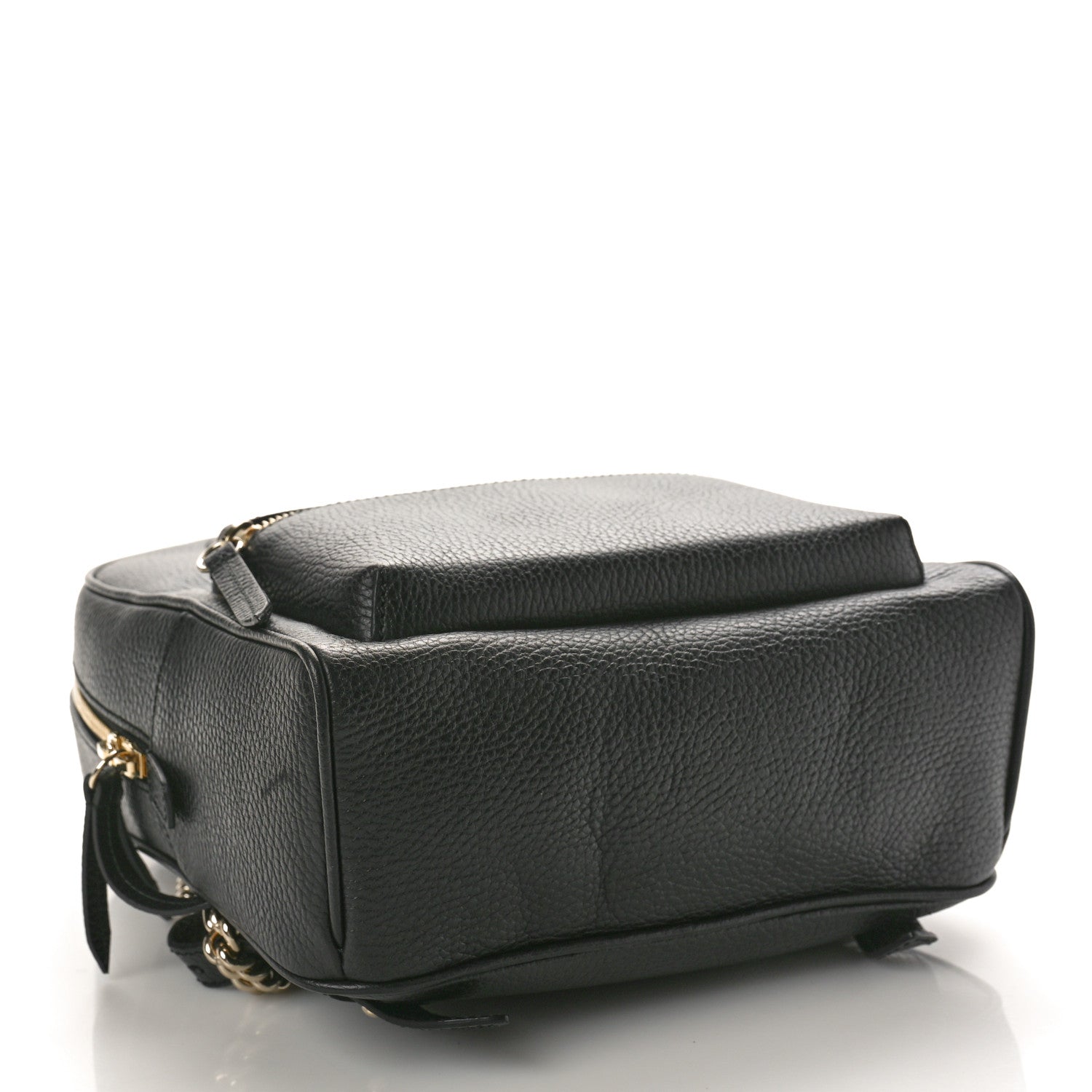 Gucci Pebbled Calfskin Soho Chain Backpack Black 4 of 10