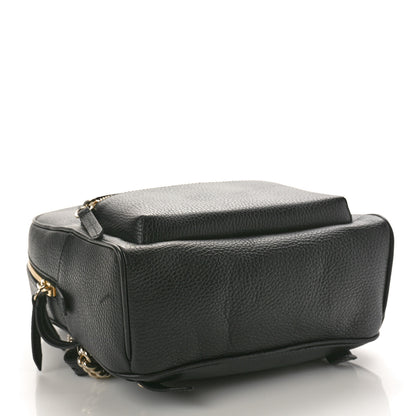 Gucci Pebbled Calfskin Soho Chain Backpack Black 4 of 10