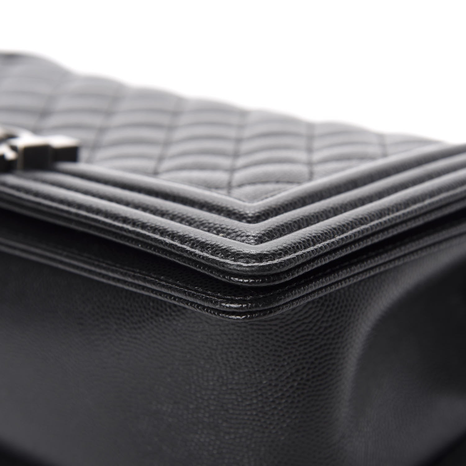 Chanel Caviar Quilted Medium Boy Flap Black 9 of 14
