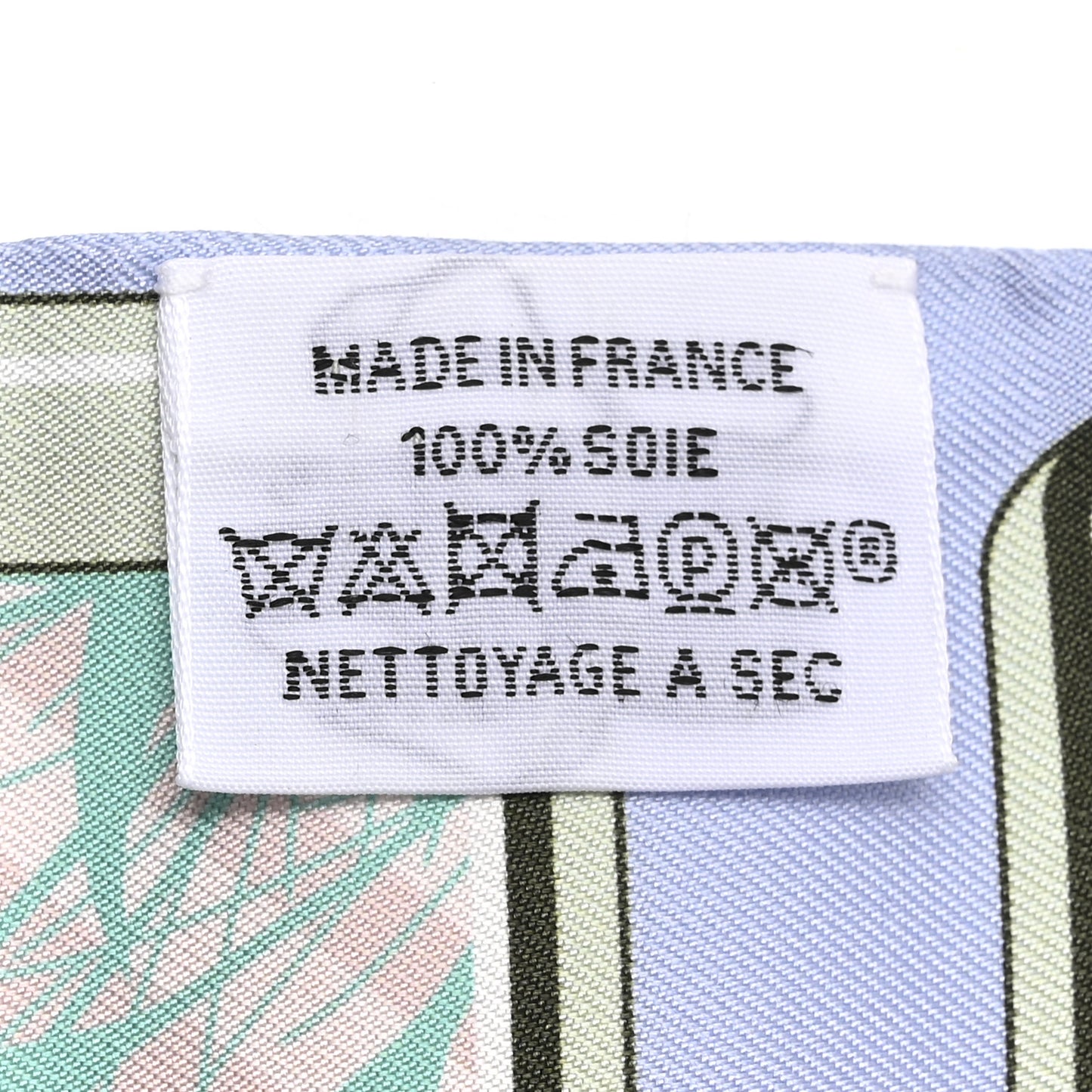 Silk Story Twilly Blue Pale Rose Vert