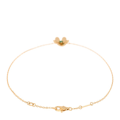 Van Cleef & Arpels 18K Yellow Gold Emerald Mini Frivole Bracelet 2 of 3