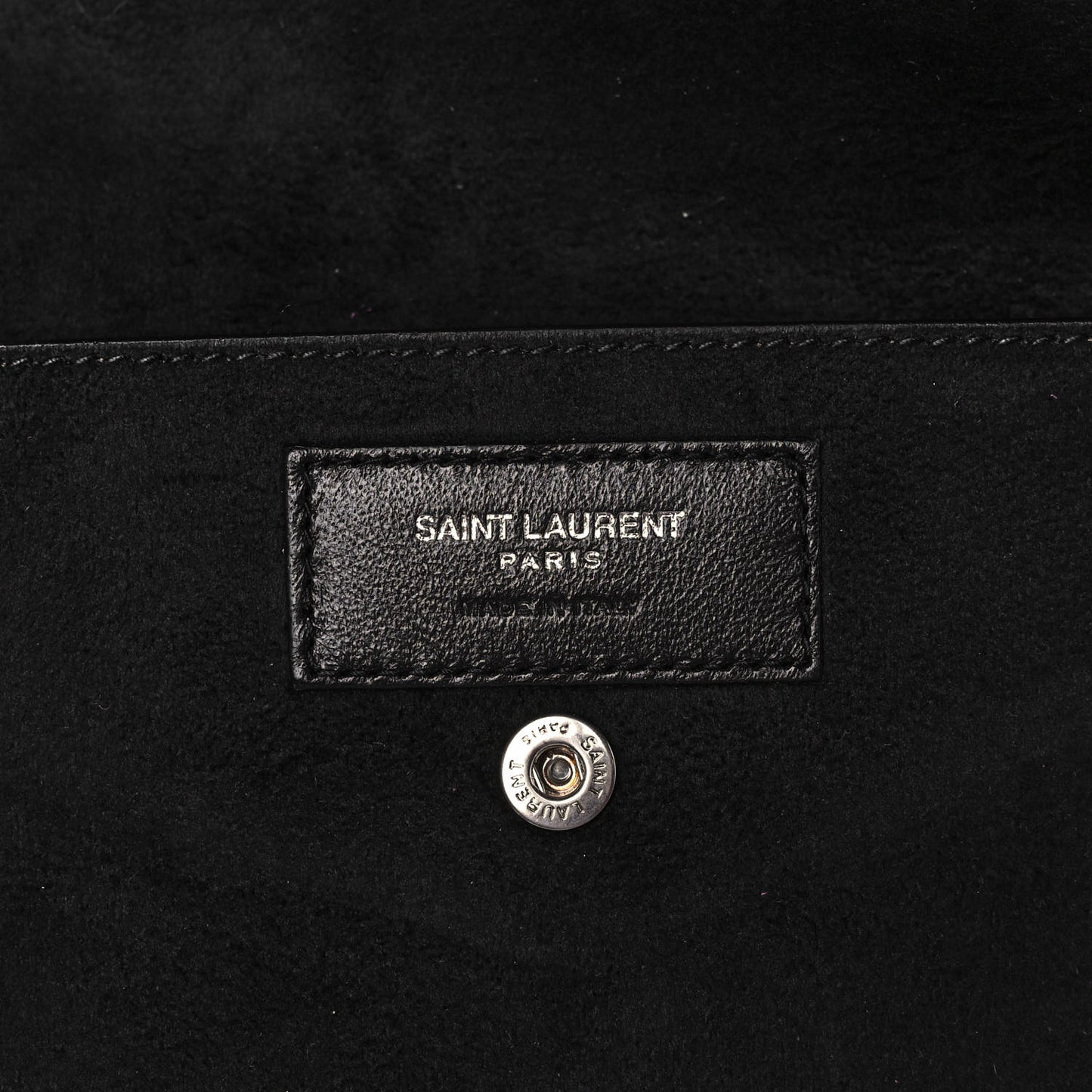 Lambskin Star Printed Teddy Drawstring Bag Fuchsia