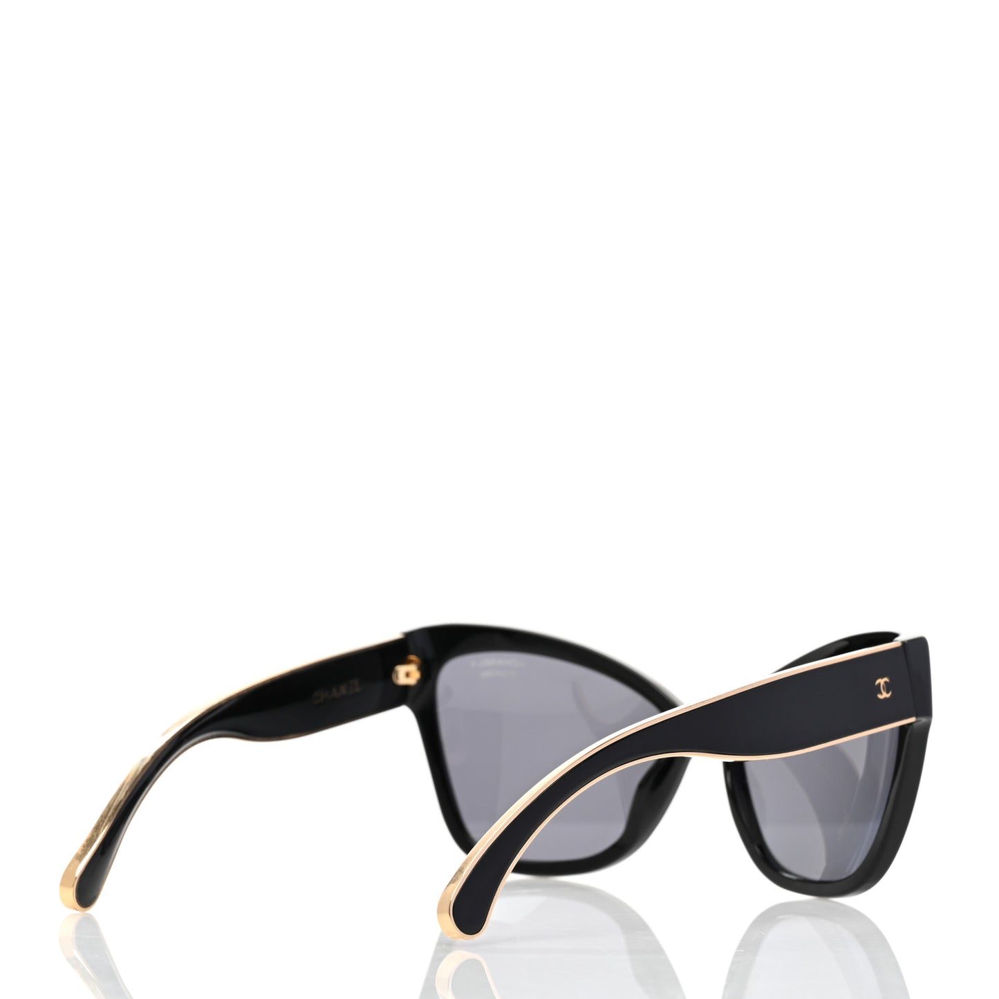 Acetate CC Cat Eye Sunglasses 5271 Black