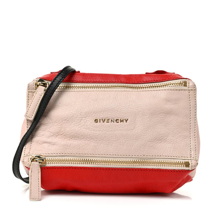 Givenchy Sugar Goatskin Tri-color Mini Pandora Red Pink Blue 1 of 17
