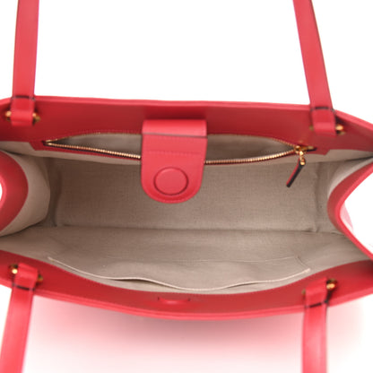 Gucci Straw Azalea Calfskin Horsebit 1955 Tote Bag Coral Wave Black 5 of 10