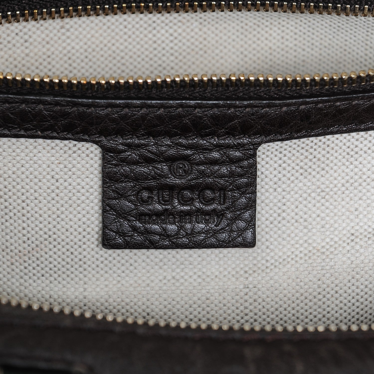 Gucci Calfskin Medium Vintage Web Boston Dark Brown 6 of 6