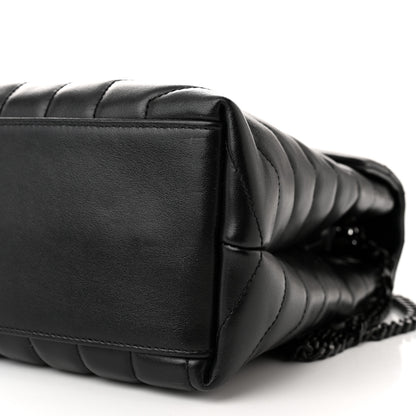 Saint Laurent Calfskin Y Quilted Monogram Monochrome Medium Loulou Chain Satchel Black 10 of 10