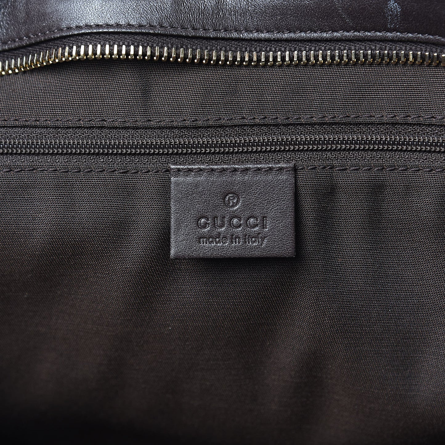 GG Supreme Monogram Medium Joy Tote Dark Brown