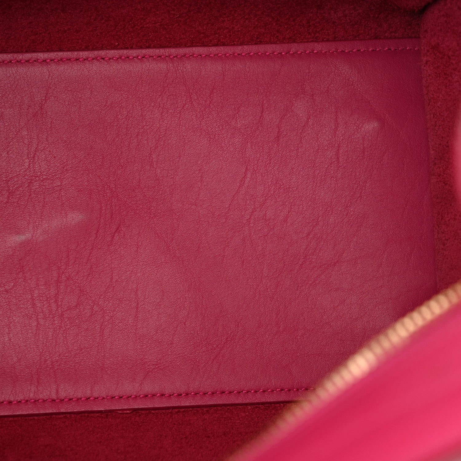 Saint Laurent Calfskin Small Classic Y Cabas Fuchsia 12 of 13