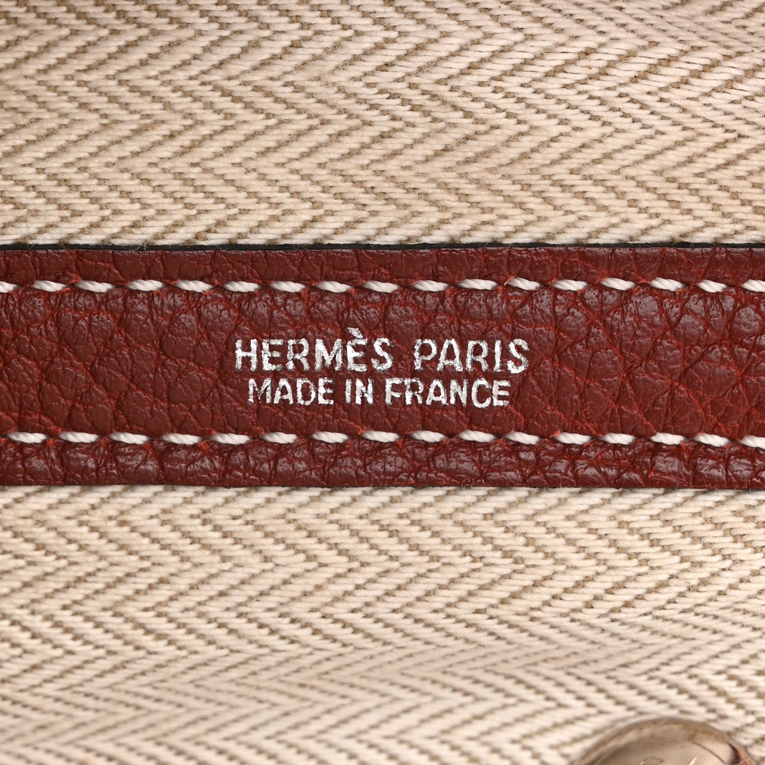 Hermes Negonda Garden Party Tote 30 TPM Rouge H 6 of 15