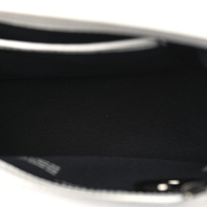 Off-White Saffiano Striped Mini Diag Binder Clip Bag White Black 5 of 12