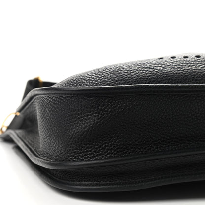 Hermes Taurillon Clemence Evelyne III PM Black 8 of 9
