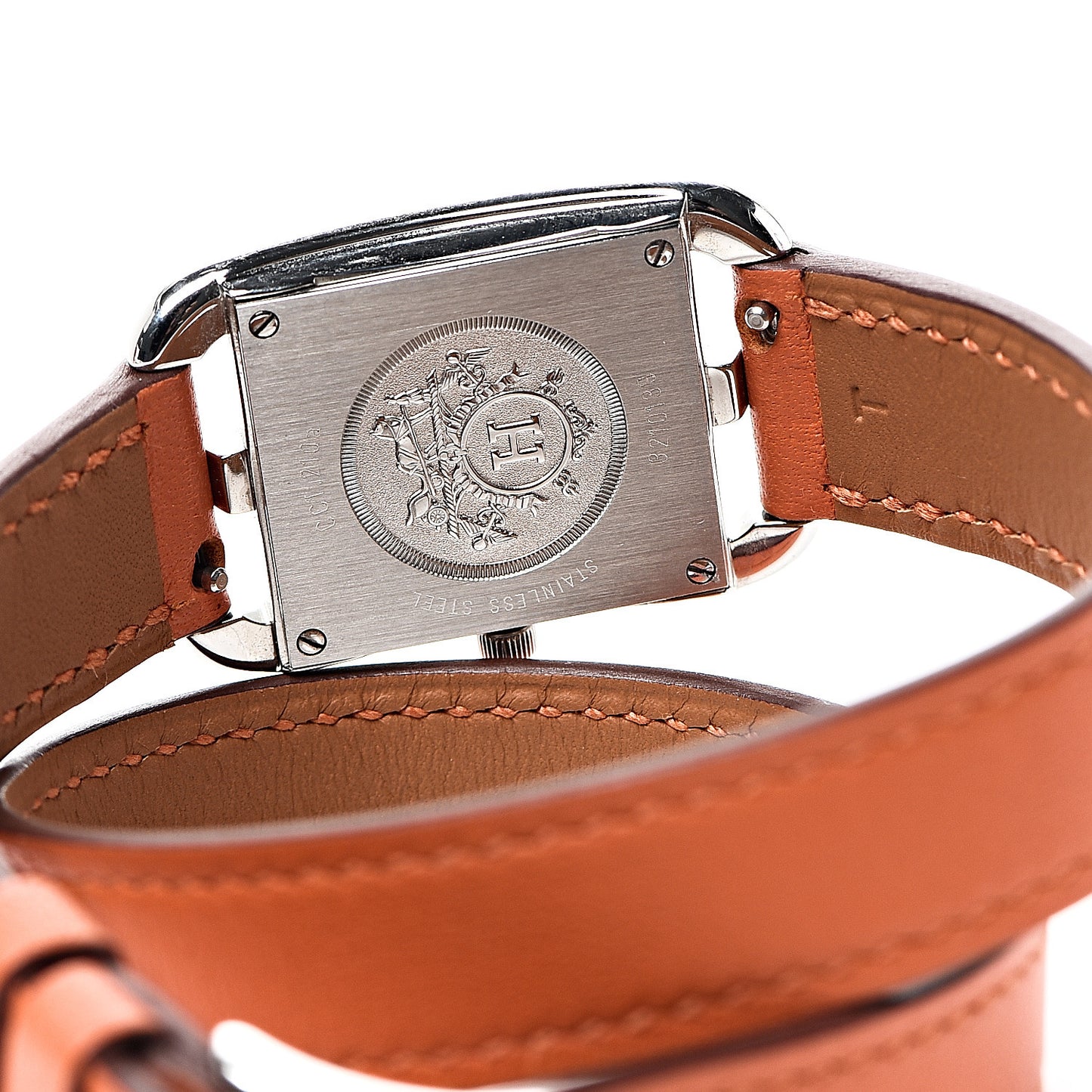 Stainless Steel Swift 23mm Cape Cod Double Tour Quartz Watch Orange