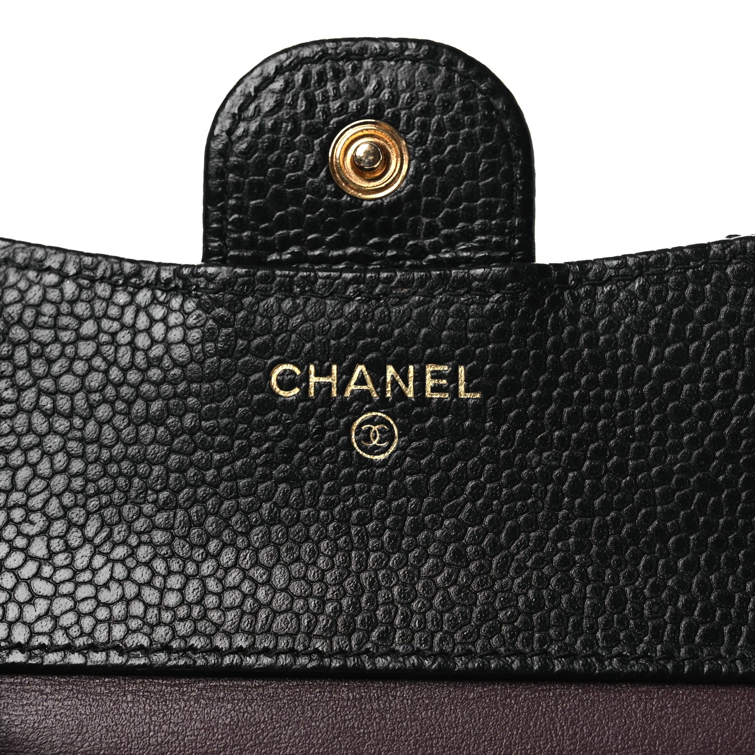 Chanel Caviar Quilted Compact Flap Wallet Black 6 of 10