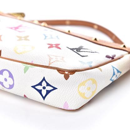 Louis Vuitton Monogram Multicolor Pochette Accessories White 10 of 14