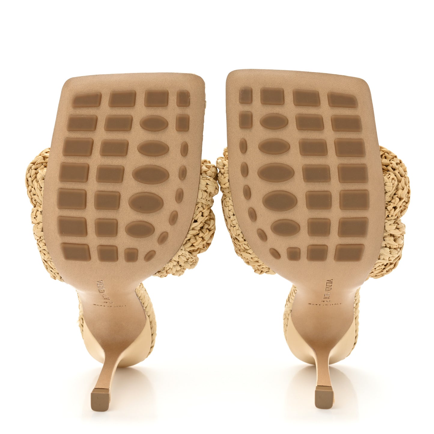 Raffia Intrecciato Lido Mule 90 Sandals 40 Cane Sugar