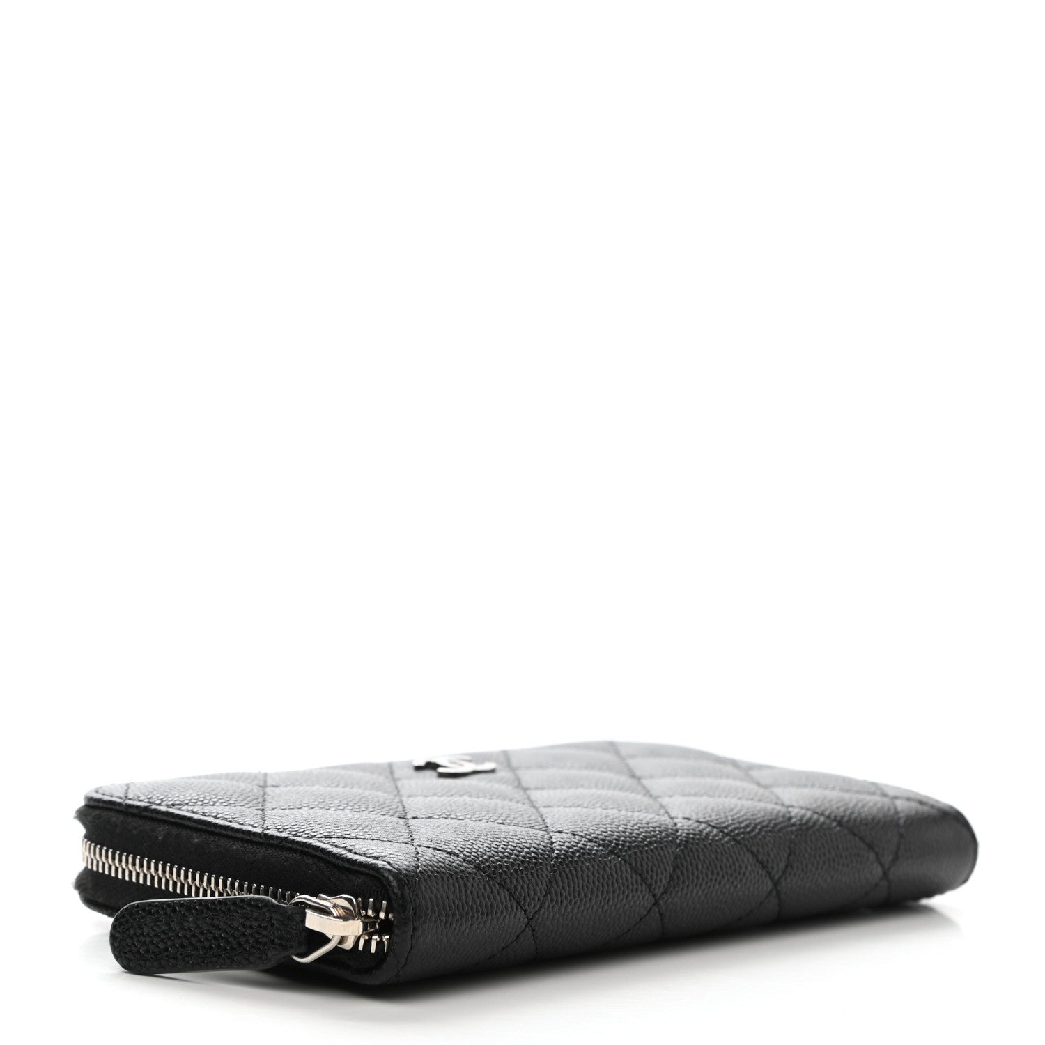 Chanel Caviar Quilted Medium Zip Around Wallet Black 4 of 9