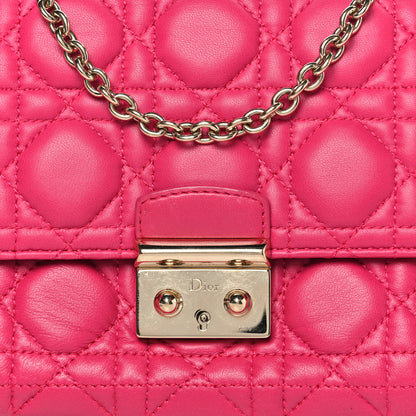 Christian Dior Lambskin Cannage Miss Dior Promenade Pouch Fuchsia 8 of 10