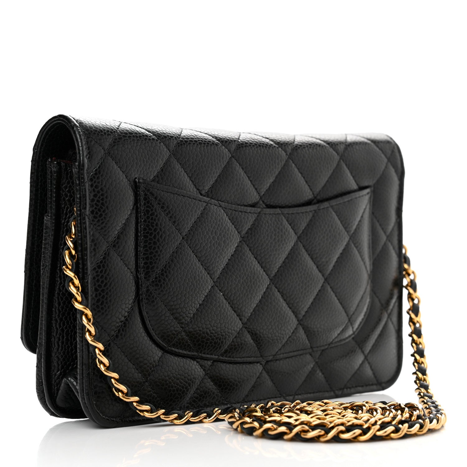 Chanel Caviar Quilted Wallet on Chain WOC Black 3 of 13