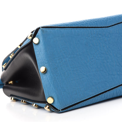 Jimmy Choo Grainy Calfskin Small Lockett Shoulder Bag Blue 6 of 9