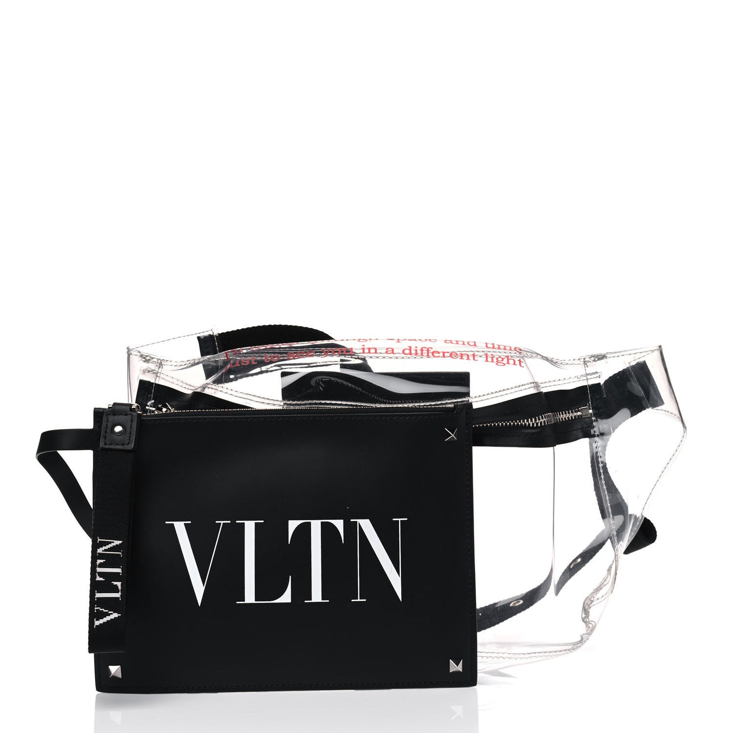 PVC VLTN Belt Bag Black