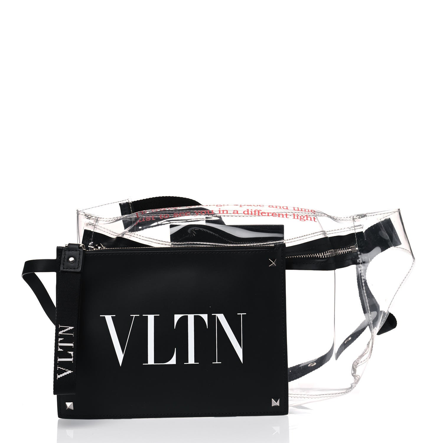 Valentino Garavani PVC VLTN Belt Bag Black 3 of 8