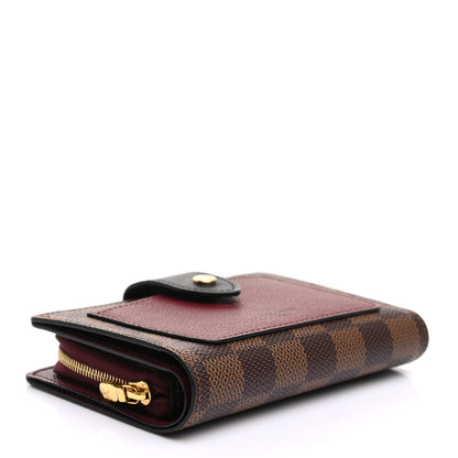 Louis Vuitton Damier Ebene Juliette Wallet Bordeaux Black 4 of 9