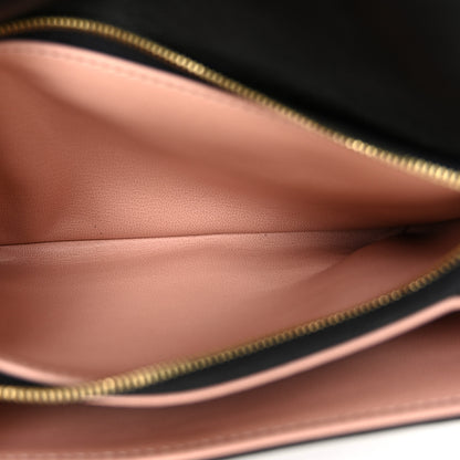 Louis Vuitton Lambskin Embossed Monogram Pochette Coussin Black 6 of 11