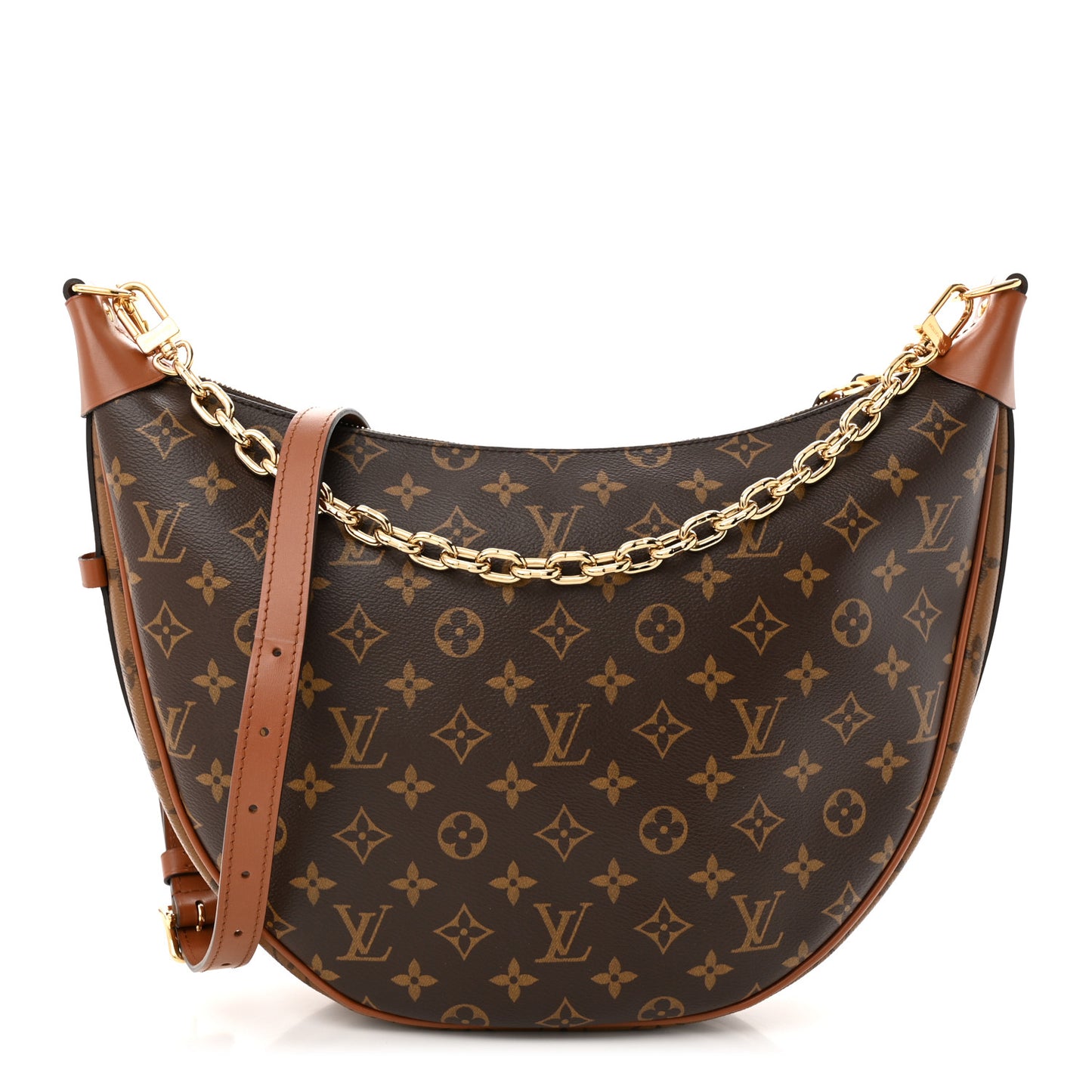 Reverse Monogram Loop Hobo