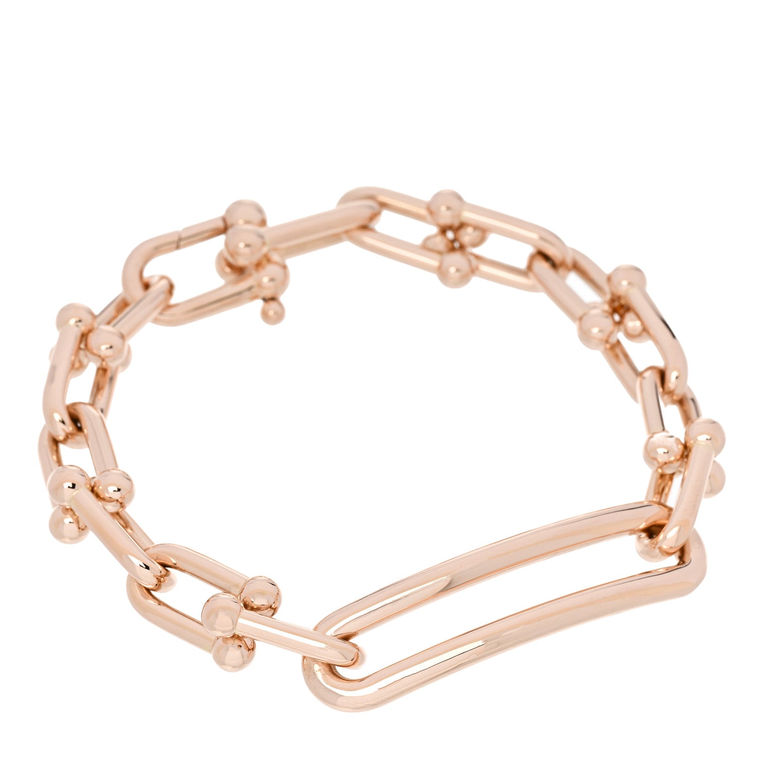 Tiffany 18K Rose Gold Extra Large HardWear Link Bracelet 1 of 5