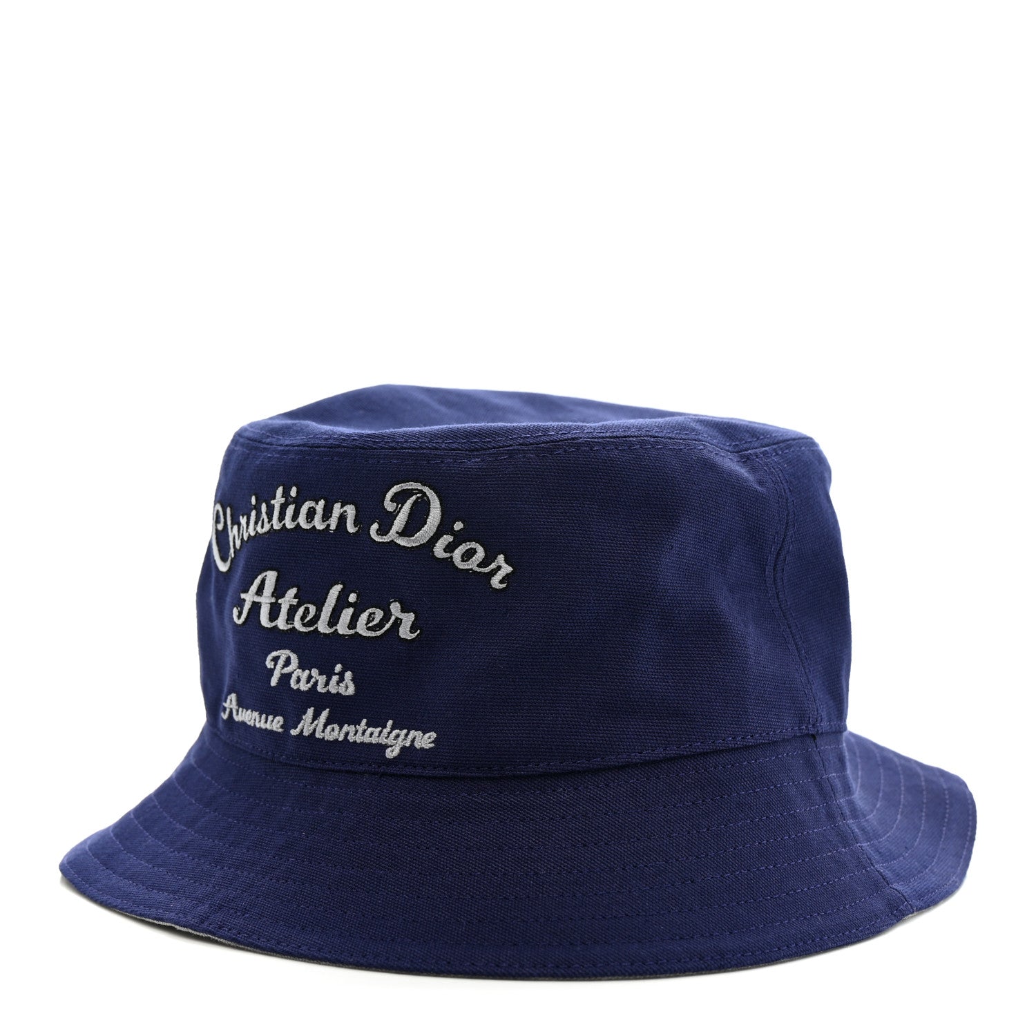 Christian Dior Cotton Woven Atelier Bob Bucket Hat M Blue 1 of 9